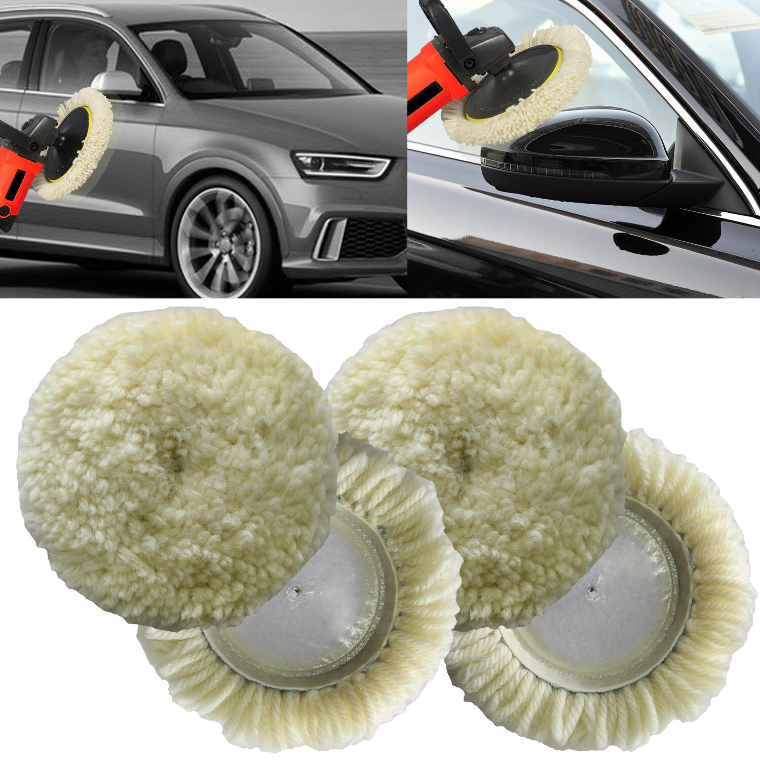 Polishing Pad Buffing Pads Kit 4PCS 3inch Buffing & Polishing Machine Pads eBay