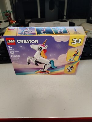 Magical Unicorn, Sea Horse and Peacock set Lego 31140 New | eBay