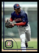 2022 Bowman Heritage #BHP-49 Eddinson Paulino Prospects Card Boston Red Sox