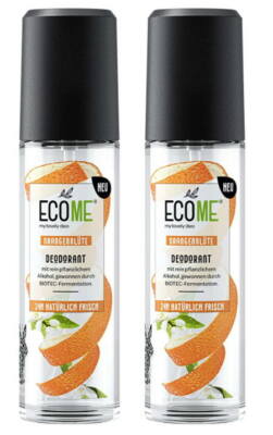 (86,33 /L) ECOME my lovely deo Deo Zerstäuber Orangenblüte, 2 x 75 ml
