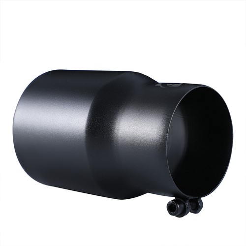 Car exhaust tip 3.5'' Inlet Black Coated Stainless Steel Muffler Pipe Bolt on - Picture 3 of 6