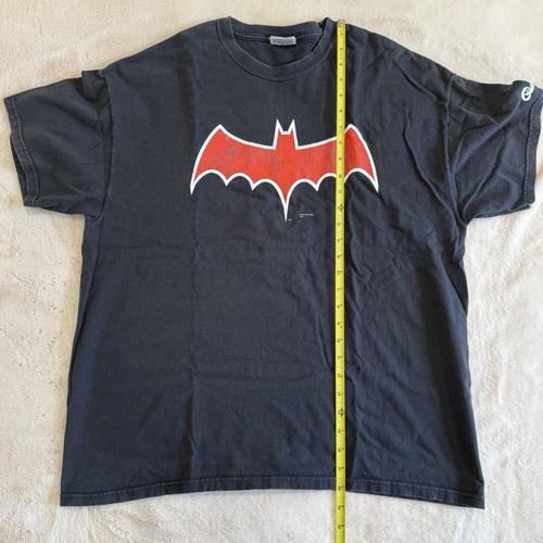 Y2K Batman T-Shirt DC Comics 2007 Hero Graphic Logo Men's Size XL Hanes Comfort - Picture 11 of 12