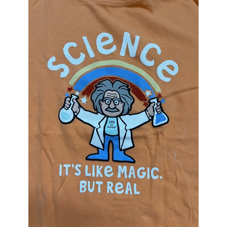 Camiseta Life is Good Kids XL Crusher Camiseta Science Like Magic But Real Foto 4 de 4