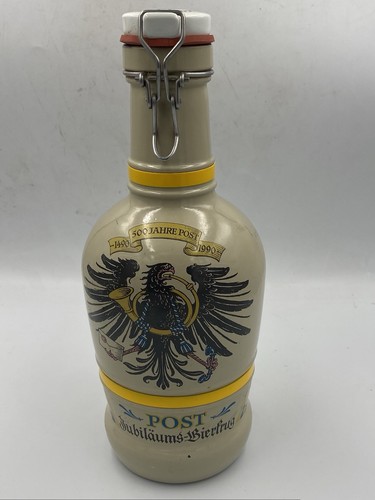 ESTATE FIND Vintage GERMAN Beer GROWLER BOTTLE W/Swing TOP & HANDLE  Jahre Post