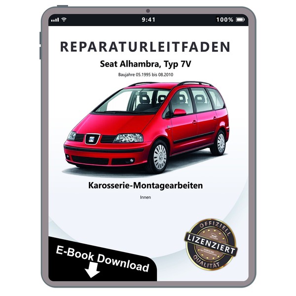 Seat Alhambra 7V Karosserie Montagearbeiten Innen Reparaturhandbuch Download-image