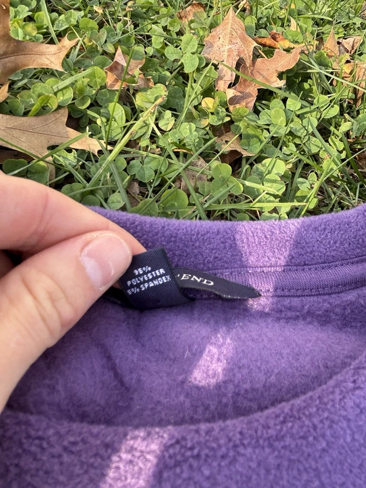 Land's End 3x Purple oversized pullover sweater comfortable fluffy cozy comfy - Image 3 of 4