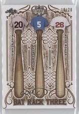 2021 Leaf Lumber Bat Rack 3 Relics 10/20 Mike Schmidt George Brett HOF v1x