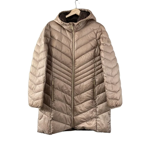 Autentico MICHAEL KORS Piumino donna rosa beige