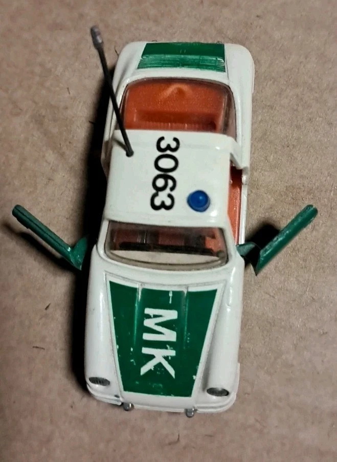 Siku Porsche 911 V234 Polizei MK  Ref. 1010 Made In GERMANY - Photo 3/4