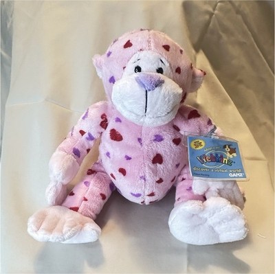 Webkinz Love Monkey Plush Stuffed Animal GANZ Sealed Code with Tag #HM343