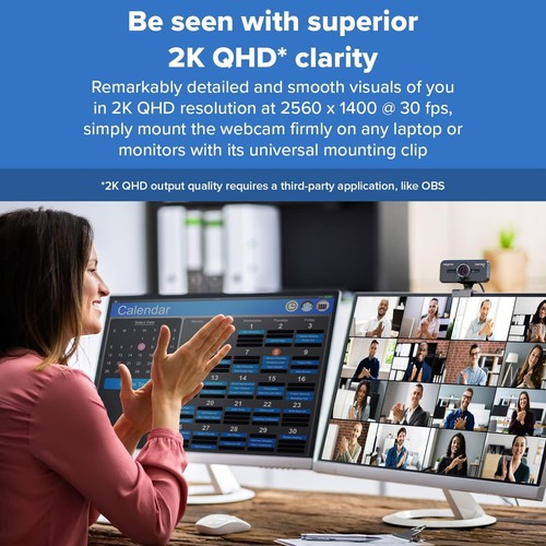 Creative Live! Cam Sync V3 2K-QHD-USB-Webcam mit 4-fachem Digitalzoom und Mikrof - Photo 6/10