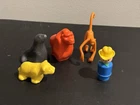 Vintage Fisher-Price 916 Zoo Animal Playset Little People 5 Lot Gorilla Monkey