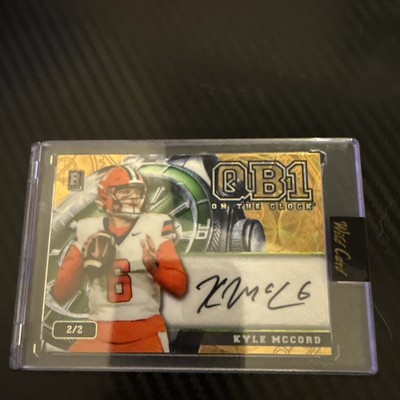 Kyle McCord QB1 On The Clock Gold 2/2 Auto