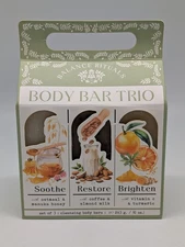 Home and Body Company Balance Rituals Body Bar Soap Trio Vanilla/Honey/Orange +