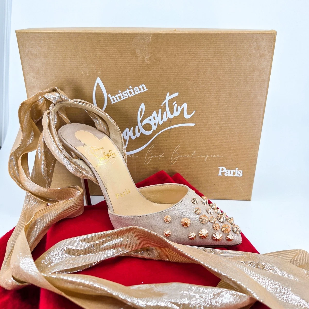 Christian Louboutin Women's Gold Spikes for sale - eBay