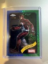 2025 Topps Chrome Marvel Omega #196 Blue & Green Shimmer Refractor /199