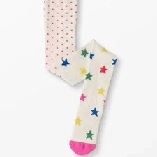 Hanna Andersson shimmer print star tights footed 130/140 8-10 girls