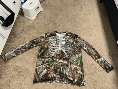 Nike NRG Reflective Skeleton Long Sleeve Camo Running Shirt Cj0179