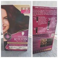 Schwarzkopf Keratin Color Permanent Hair Color Cream, 1.9 Rich Caviar 1 New