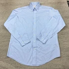 VTG Brooks Brothers Oxford Button Shirt 16 - 6/7 Blue OCBD Formal Dress Men 90s