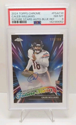 2024 Topps Chrome Future Stars /150 Autographs Caleb Williams (RC) #FSA-CW Blue