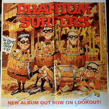 Phantom Surfers Poster Great Surf Crash of 97 Lookout Records Jack Davis Mad Mag