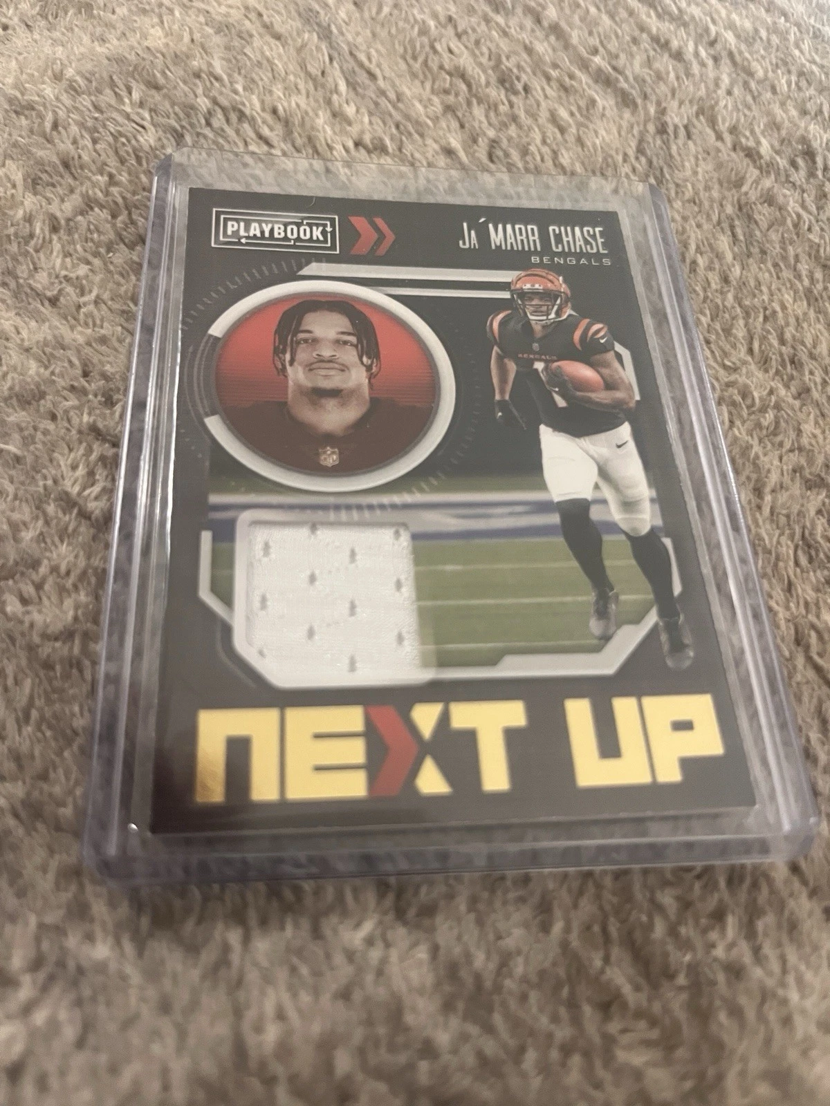 JaMarr Chase Panini Playbook Next Up #NXTJMC Jersey