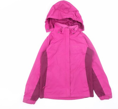 Mountain Warehouse Teens rosa wasserdichte Regenjacke mit Kapuze 11-12 Jahre