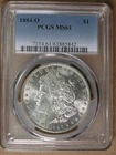 $1 1884-O Morgan Silver Dollar PCGS MS61 New Orleans Mint * AvenueCoin