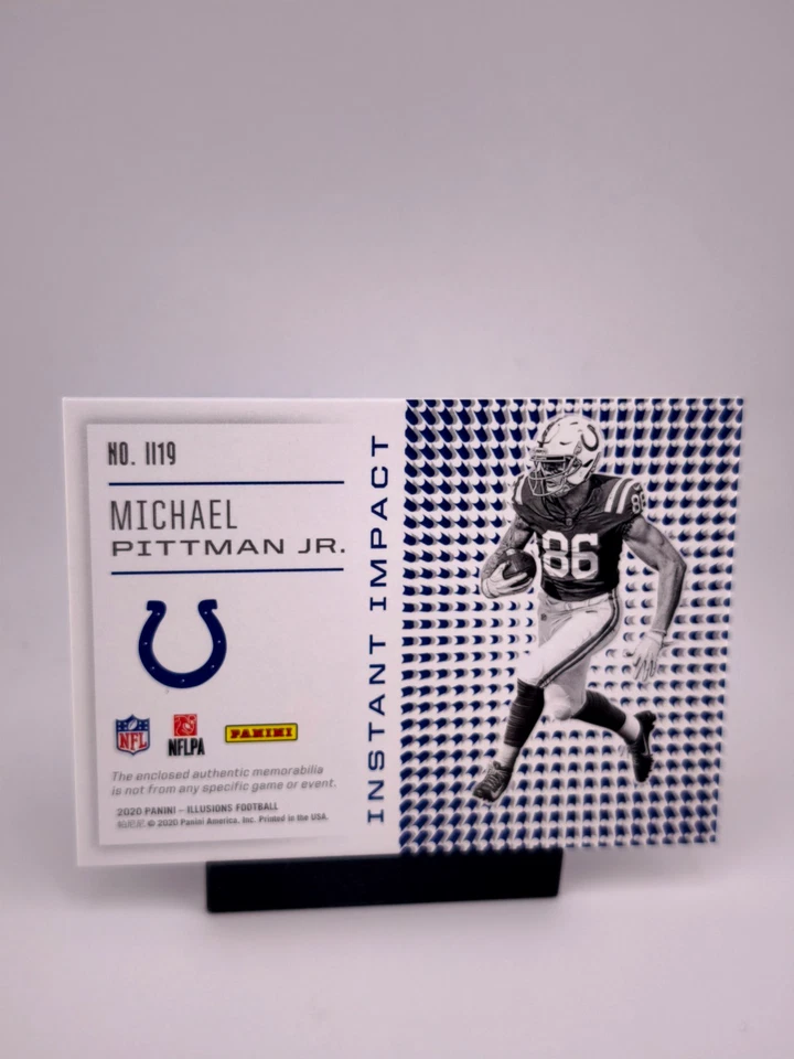 Michael Pittman Jr. RC JUMBO PATCH 2020 Panini Illusions NFL Indianapolis Colts - Image 2 of 2