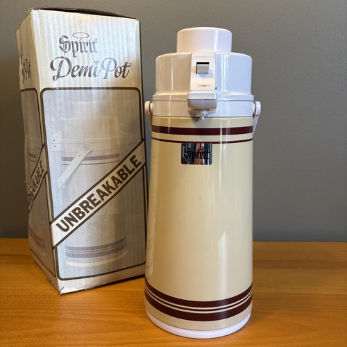Vintage Rainbow Nat’l Inc Spirit Pump Demi Pot Unbreakable Hot/Cold Liquids 