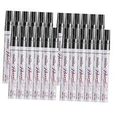  Paint Pens Permanent Markers 24 Pcs, Oil Based Paint Markers Set, Quick Black