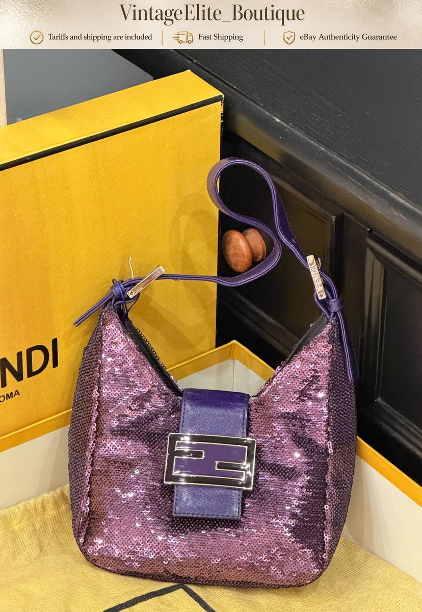 FENDI メタリック　ズッキーノショルダーバッグ ゴールド　パープル Fendi Purple Bags & Handbags for Women for sale | eBay