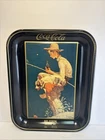 Vintage Coca Cola Tin Tray Dear Santa  Boy Fishing Calendar Art Norman Rockwell