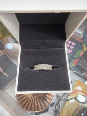 9 Karat Gold Diamant Cluster Ring Gr. 6