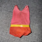 Vintage Francie Doll TNT Swimsuit Pink Yellow Belt 1967 Mattel Barbie