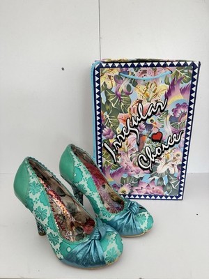 Irregular Choice Smartie Hose Blau Glitzer High Heel Schuhe - EU 38 mit Karton sehr guter Zustand