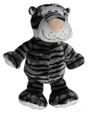 NWT Plush Dog Puppy Toy PetLou Colossals Grunts! Crinkles! Fun White Tiger 15