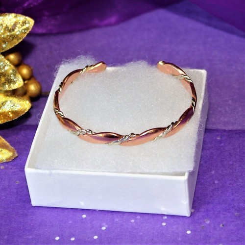 Kupferband/Handarbeit/Einzigartiges Design/Förderlich für die Gesundheit/Manschettenarmband AWC7006 - Bild 3 von 4