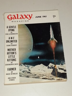 GALAXY SCIENCE MAGAZINE JUNE 1961 SCI-FI PULP