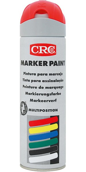 Crc Marker Paint, Leucht-Rot Spraydose 500 Ml ( Inh.12 StüCk )-image