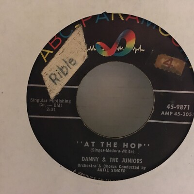 DANNY AND THE JUNIORS 45 SINGLE, AT THE HOP / SOMETIMES | eBay