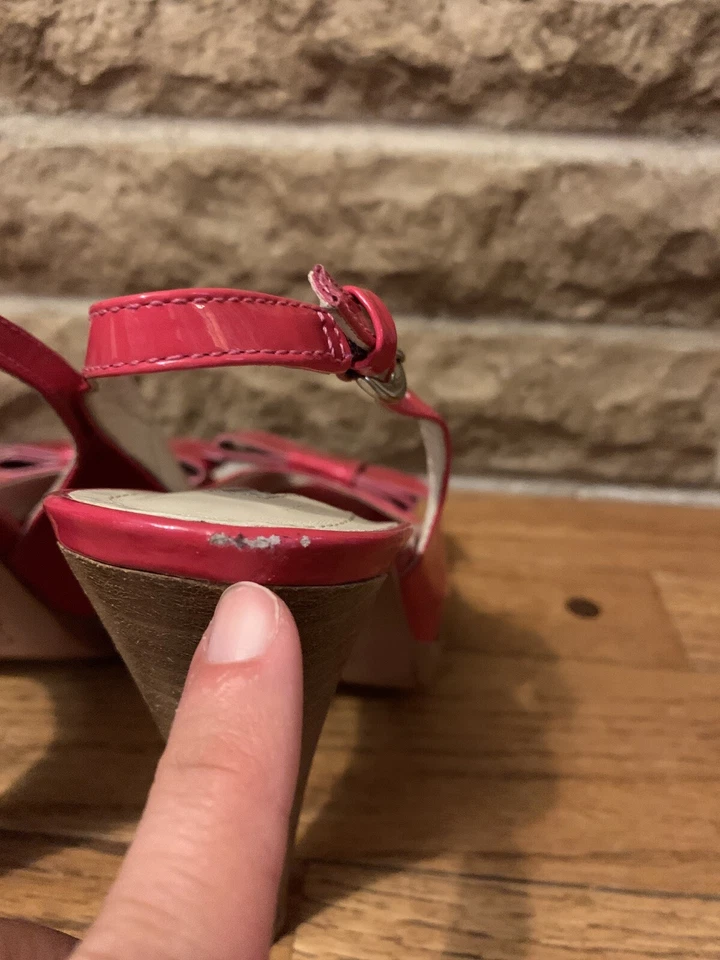 Sexy zapatos de tacón Via Spiga rosa talla 7 con lazo en la parte delantera Foto 4 de 4