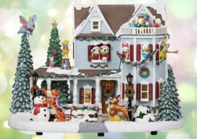 DISNEY ANIMATED HOLIDAY HOUSE WITH LIGHTS & MUSIC 2022 | eBay