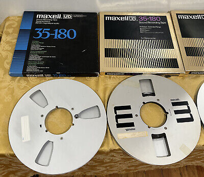 ジャンク オープンリール 7本 Maxell 35-180 180B LN/UD/UDXL METAL