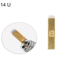 PCD 14 U Shape Needles Microblading Eyebrow 3D Embroidery Manual Tattoo Blades