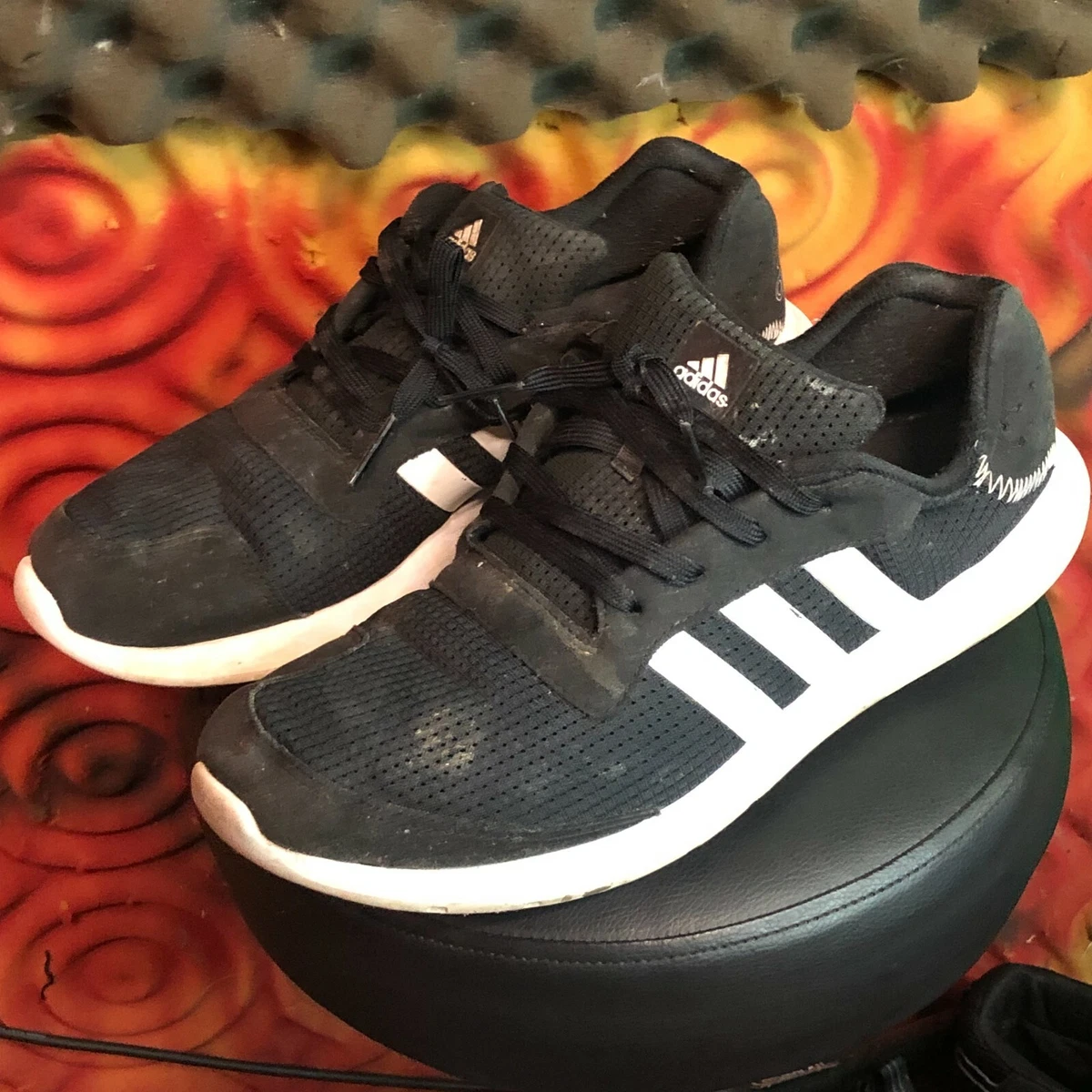 adidas men black white pwi 001001 cloudfoam tie up size 11 eBay
