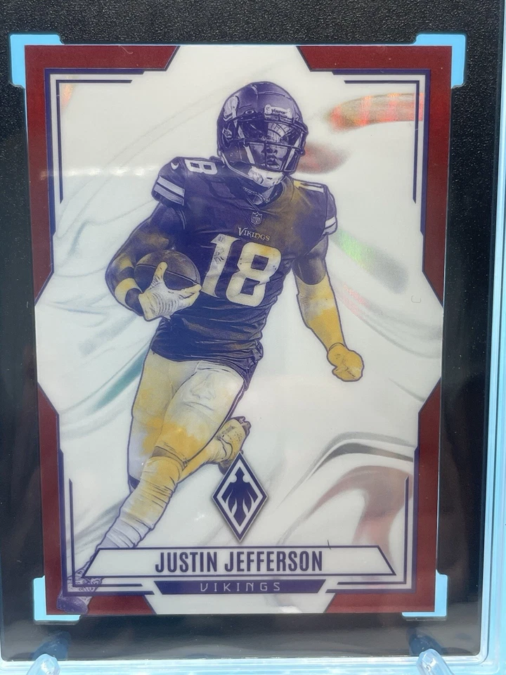 2023 Phoenix ~ JUSTIN JEFFERSON ~  Red Contours #’d /199 ~ SGC 10 GEM MINT 🔥 - Image 2 of 4