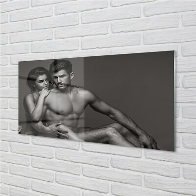 Tulup Acrylglas 120x60 Wandkunst Frau Mann