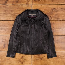 Vintage Kenneth Cole Leather Jacket M Black Womens
